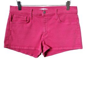 Joe's Jeans Mid-Rise Red Denim Jean Shorts